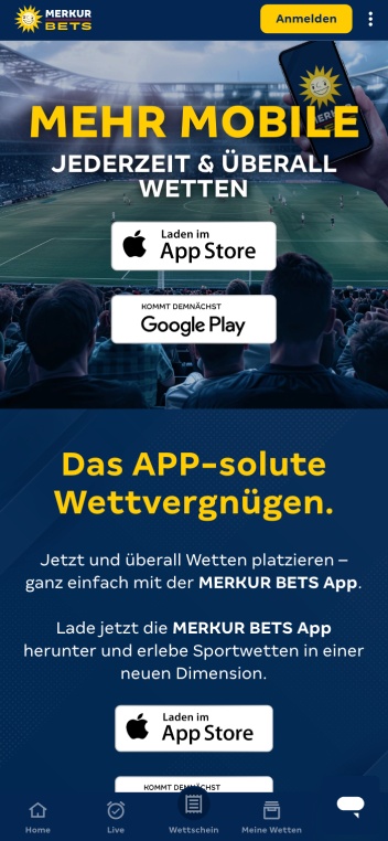 mobiele app pagina